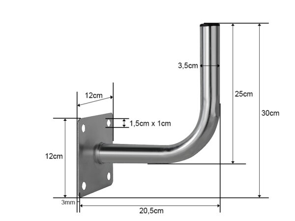 Konzola s platňou 20cm - Image 2