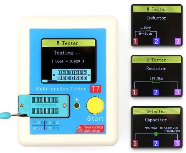 Tester polovodičov, ESR meter, vstavaná batéria - Image 2
