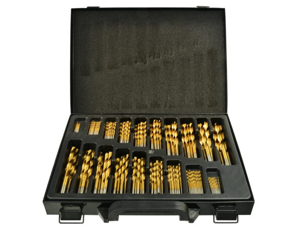 Sada titánových vrtákov HSS do kovu 170ks 1mm - 10mm