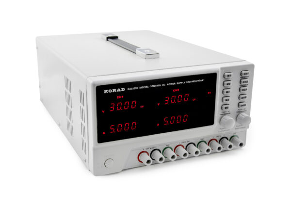 Laboratórny trojitý zdroj Korad KA3305D trojkanálový 2x 30V 5A +5V 3A