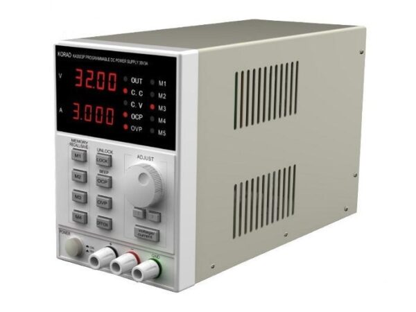 Laboratórny regulovaný zdroj 30V 5A, KORAD KA3005D