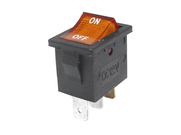 Spínač IRS-701AC 220V podsvietený oranžový
