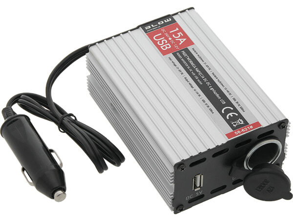 Menič napätia 24V/12V 15A s USB