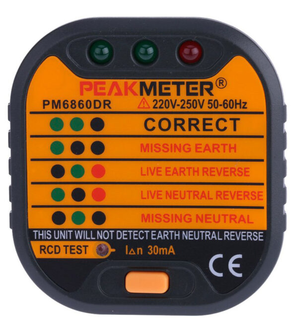 Tester zásuviek 230v / 50Hz PM6860DR
