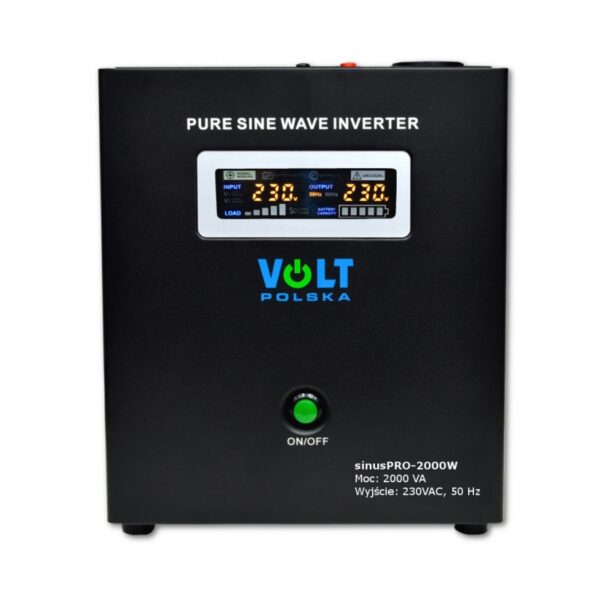 Záložný zdroj ku kotlu - menič napätia sínus 24V/230V 1400/2000W