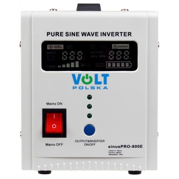 Záložný zdroj ku kotlu - menič napätia sínus 12V/230V 500/800W