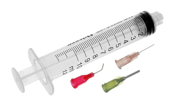 Striekačka 10ml + 3 dávkovacie ihly 25G 27G 14G