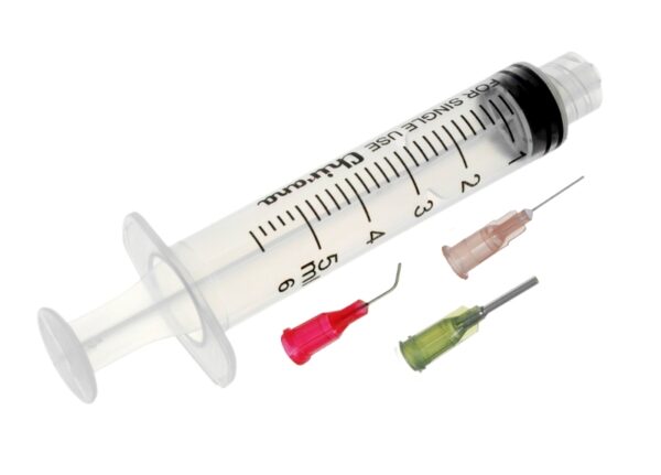 Striekačka 5ml + 3 dávkovacie ihly 25G 27G 14G