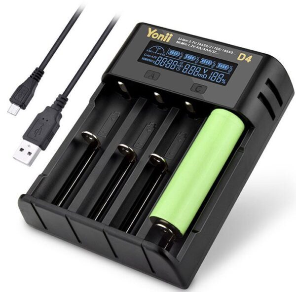 Nabíječka YONII D4 pro 1-4x Li-Ion alebo Ni-MH